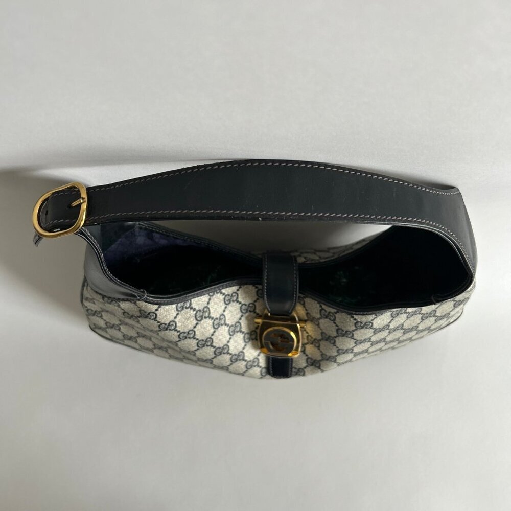 VINTAGE GUCCI MONOGRAM JACKIE BAG - Picture 5 of 11
